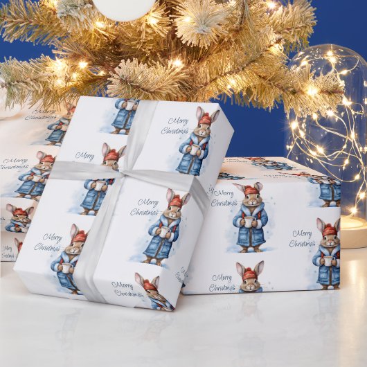 ホットチョコレート1杯 ラッピングペーパー (クリスマス)