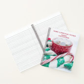 ホットチョコレート&キャンディーケーンクリスマス ノートブック (内部)