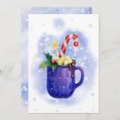 ホットチョコレート&キャンディーケーン等 シーズンカード (正面/裏面)