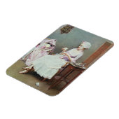 ホットチョコレート(キャンバス上の油) マグネット (左側)