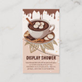 ホットチョコレート&クッキー冬のベビーシャワー エンクロージャーカード (正面)