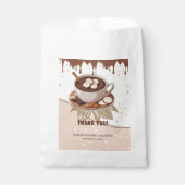 ホットチョコレート&クッキー冬のベビーシャワー フェイバーバッグ (正面)