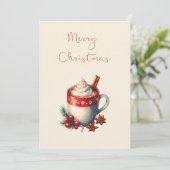 ホットチョコレート クリスマスカード (スタンド正面)