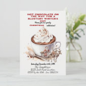 ホットチョコレート&サンタ、トナカイ 招待状 (スタンド正面)