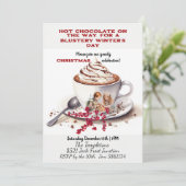 ホットチョコレート＆ジンジャーブレッドハウス 子供たち 招待状 (スタンド正面)