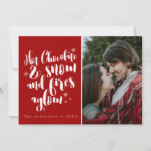 ホットチョコレート&スノーコージーホリデーデザイン