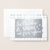 ホットチョコレート&スノーライムデザイン 箔カード (封筒付き正面)