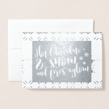 ホットチョコレート&スノーライムデザイン