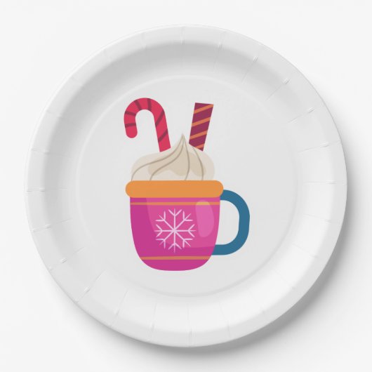 ホットチョコレート ペーパープレート (正面)