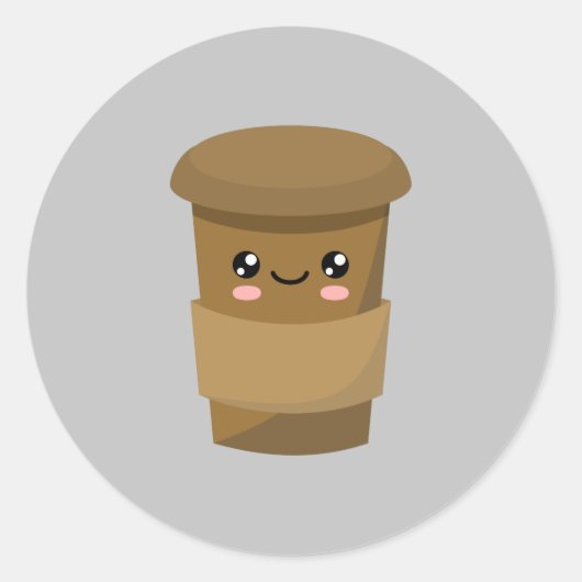 ホットチョコレート ラウンドシール (正面)