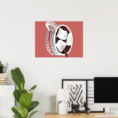 ホットチョコレート – ヴィンテージかわいいチョコレートラバーギフト ポスター (ホームオフィス)