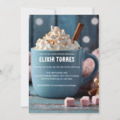 ホットチョコレートwithホイップクリーム コジー ベイビー シャワー 招待状 (正面)