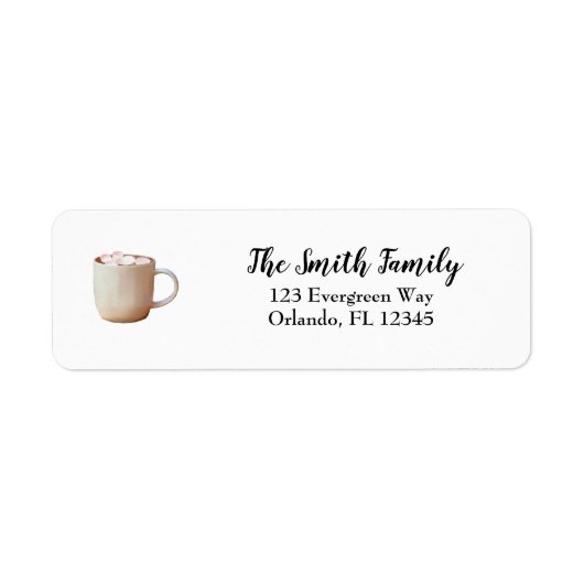 ホットチョコ絵を描ーの芸術 ラベル (正面)