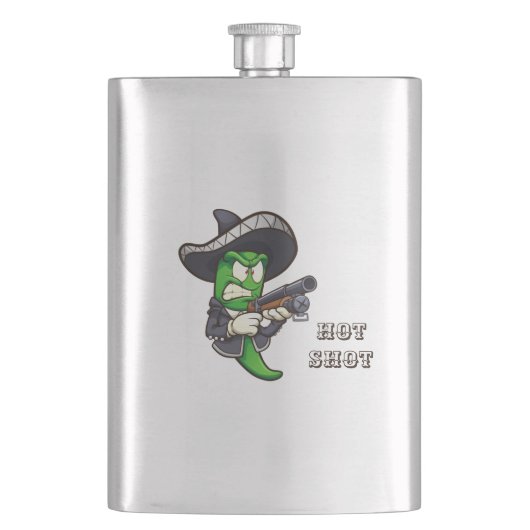 ホットチリショット（編集）ショットグラス フラスク (正面)