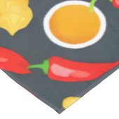 ホットチリピーパーパターン テーブルクロス (アングル)