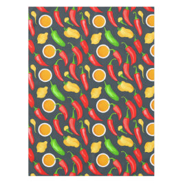 ホットチリピーパーパターン テーブルクロス