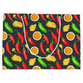 ホットチリピーパーパターン ラージペーパーバッグ (裏面)