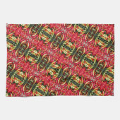 ホットチリペッパーズデザインモダンキッチンタオル キッチンタオル (横)