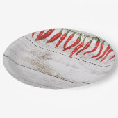 ホットチリペッパー縁ど ペーパープレート (アングル)