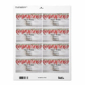 ホットチリペッパー縁ど ラベル (フルシート)