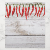 ホットチリペッパー縁ど ワインラベル (シングルラベル)