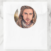 ホットティストガイinザビレッジオリジナルポートレートアート ラウンドシール (バッグ)