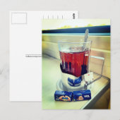 ホットティートレインウクライナ葉書カップ ポストカード (正面/裏面)