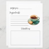 ホットティーレシピ (正面/裏面)