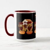 ホットディギティウインナソーセージドッグコーヒーマグ マグカップ (左)