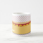 ホットディギティドッグおもしろいヴィンテージ漫画レトロアート コーヒーマグカップ (中央)