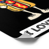 ホットディギティドッグ7月4th愛国的BBQピクニック調理師 ポスター (角)