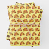 ホットディギティドッグ！毛布のホットドッグの中のトウモロコシ犬の豚 ラッピングペーパーシート (インサイチュ)