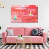 ホットデイセーリング キャンバスプリント (インサイチュ (リビング))