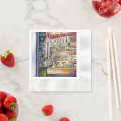 ホットデリで冷たいビール 縁ありカクテルナプキン (インサイチュ)