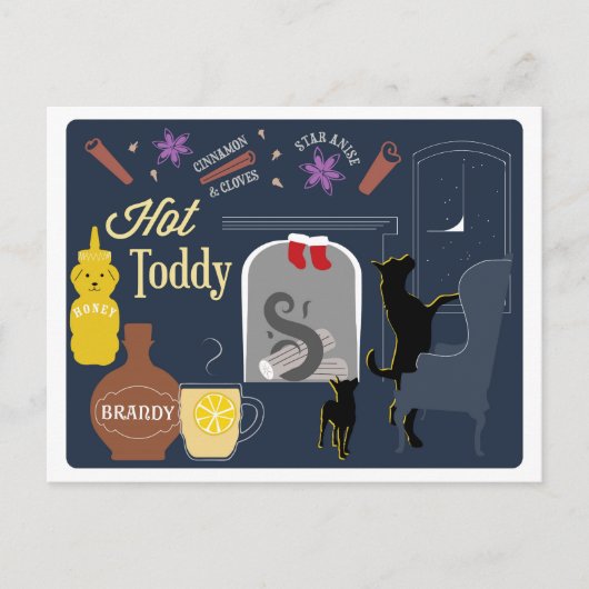 ホットトディウィンターカクテル ポストカード (正面)