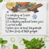 ホットトディレシピキッチンティータオル キッチンタオル (折り畳み)