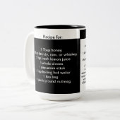 ホットトディレシピコーヒーマグ ツートーンマグカップ (正面左)