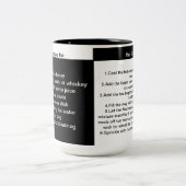 ホットトディレシピコーヒーマグ ツートーンマグカップ (中央)