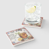 ホットトディレシピマーブルコースター ストーンコースター (横)