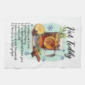 ホットトディレシピ料理エッセンシャル キッチンタオル (横)