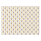 ホットトディーココアエグノグウィンターホリデークリスマス テーブルクロス (正面(横))