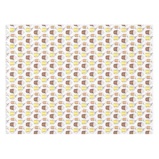 ホットトディーココアエグノグウィンターホリデークリスマス テーブルクロス (正面(横))