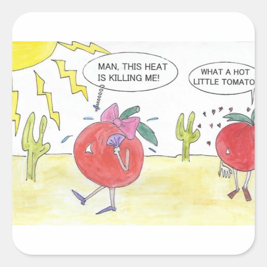 ホットトマト スクエアシール (正面)