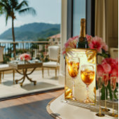 ホットトロピエレガントックメッキ金ゴールドシグネチャードリンク ポスター