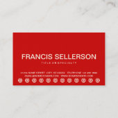 ホットドはっきりしたッグ客ロイヤリティカード ロイヤリティカード (裏面)