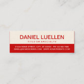 ホットドはっきりしたッグ スキニー名刺 (裏面)