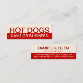ホットドはっきりしたッグ スキニー名刺 (正面/裏面)
