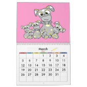 ホットドギーカレンダー カレンダー (3月 2023)