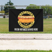 ホットドクールッグのベンダーまたはビジネスサイン 横断幕 (インサイチュ)