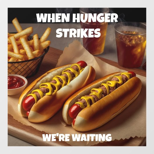 ホットドッカスタマイズドフフドリンクレストランアドバート ウィンドウサイン (シート)